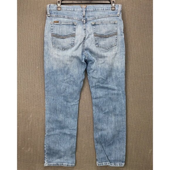 Ariat Mens 34X32 Blue Straight-Leg Denim Jeans Stretch Cotton Casual Wear (need - Picture 2 of 11